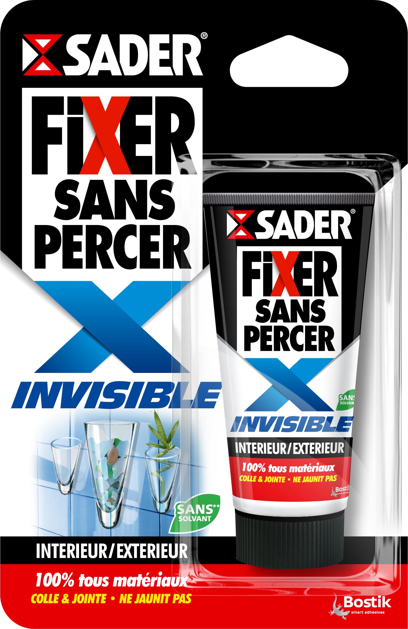 Colle Fixer sans percer X invisible tube 50g - SADER