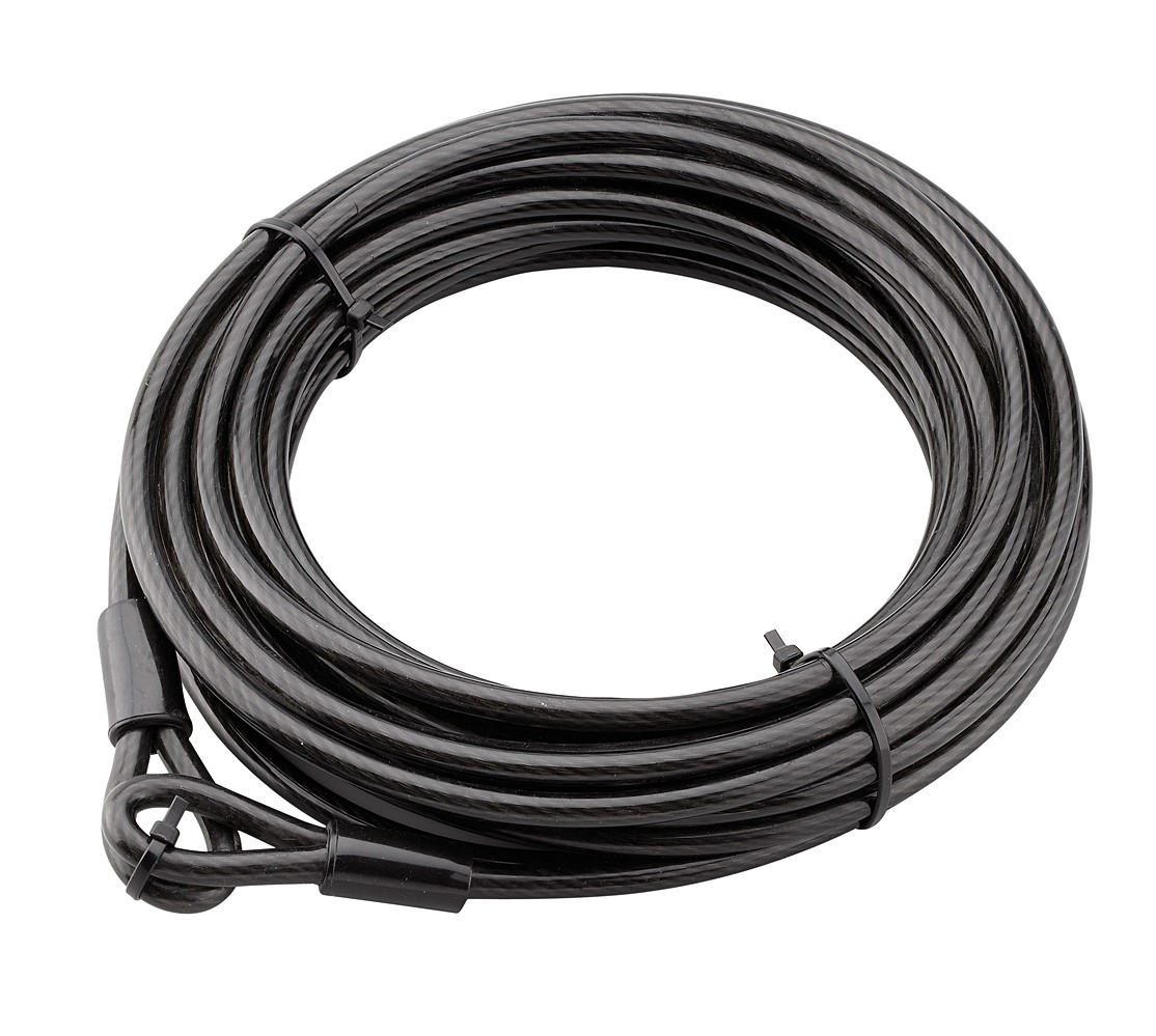 Antivol câble acier gainé pvc ø8 longueur 12m - THIRARD