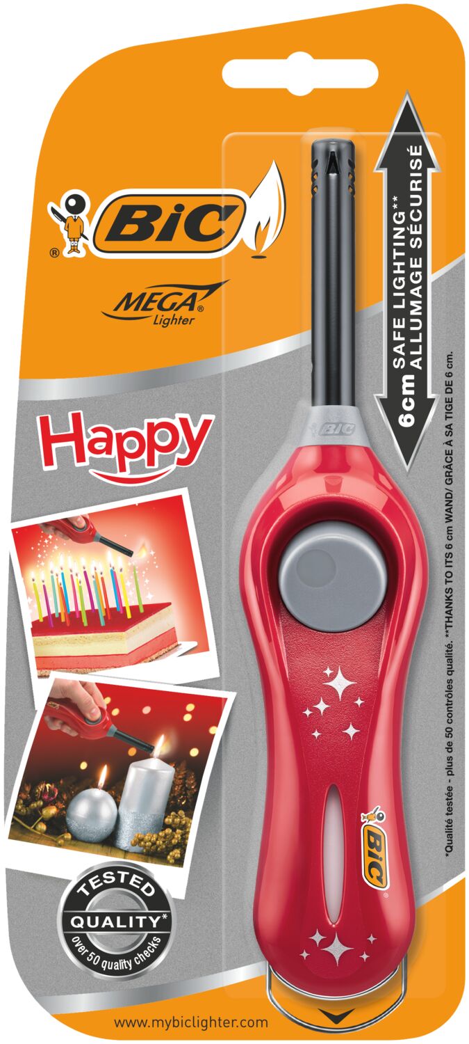 Allume-feu Happy megalighter rouge - BIC