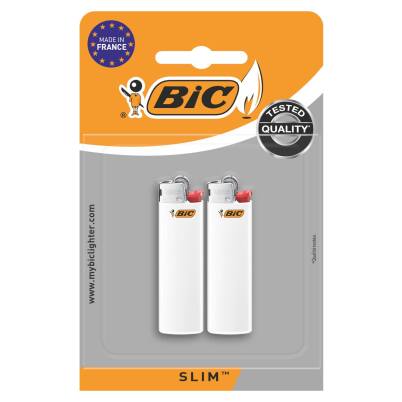 Briquet Slim à Pierre Blanc - BIC