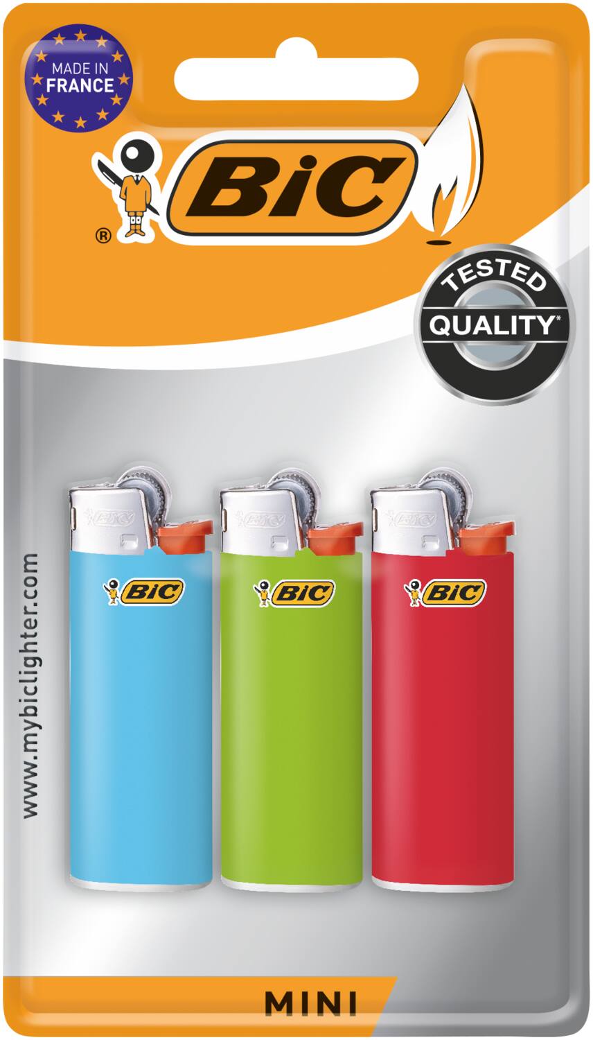 3 mini briquets BIC