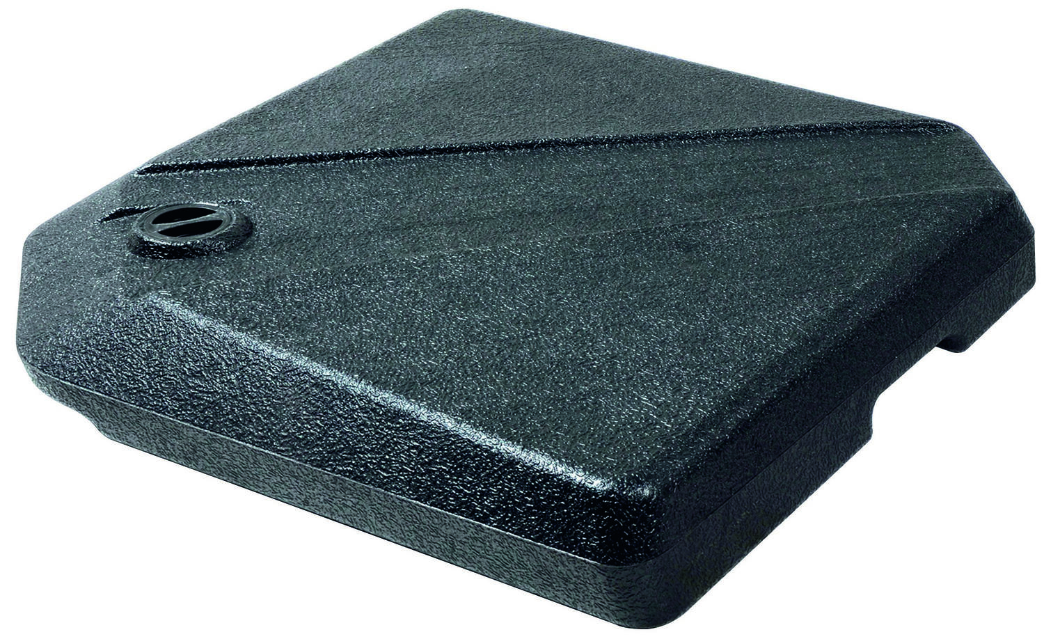 Pied de parasol à remplir 15L 49x49x8,7cm gris foncé