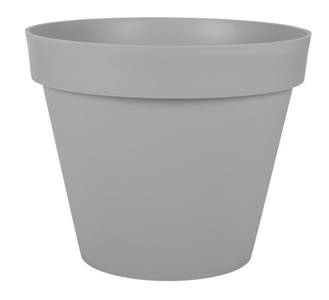 Pot de fleur rond Toscane Ø47,5xH40cm 43L gris béton - EDA