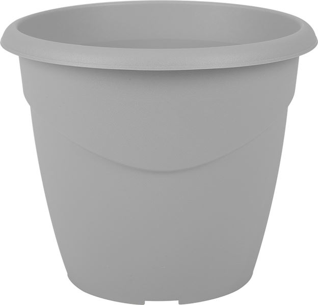 Pot rond marina D35cm 16L gris béton - EDA