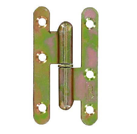 Paumelle de bâtiment 80x45mm droite