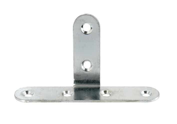 1 équerre en t 80x40x15mm acier zingué - VYNEX