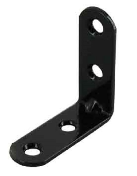 4 équerres de chaise 30x30x2mm acier plastifié noir - VYNEX