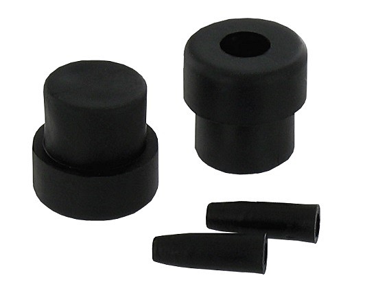 4 embouts rentrants cahoutchouc Ø14mm - VYNEX