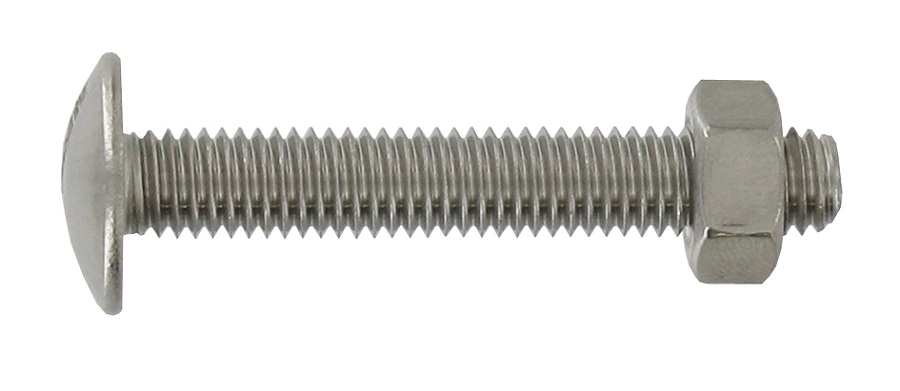 40 boulons poeliers inox A2 6x20 - CLASS'INOX