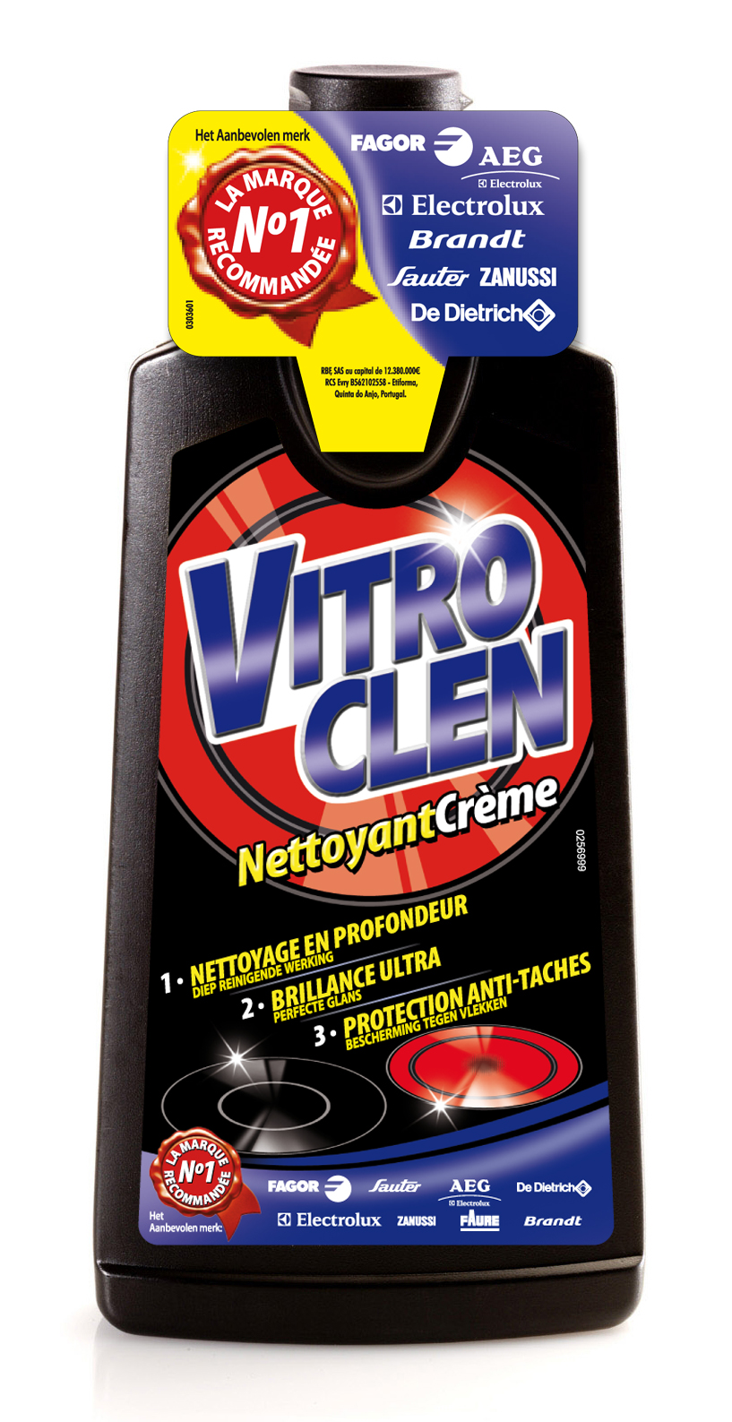 Vitroclen vitrocéramique et induction 200 ml