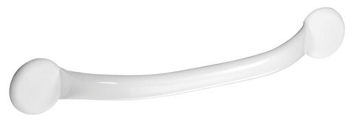 Barre droite à fixer acier epoxy 43,5cm Ø2,5cm blanc