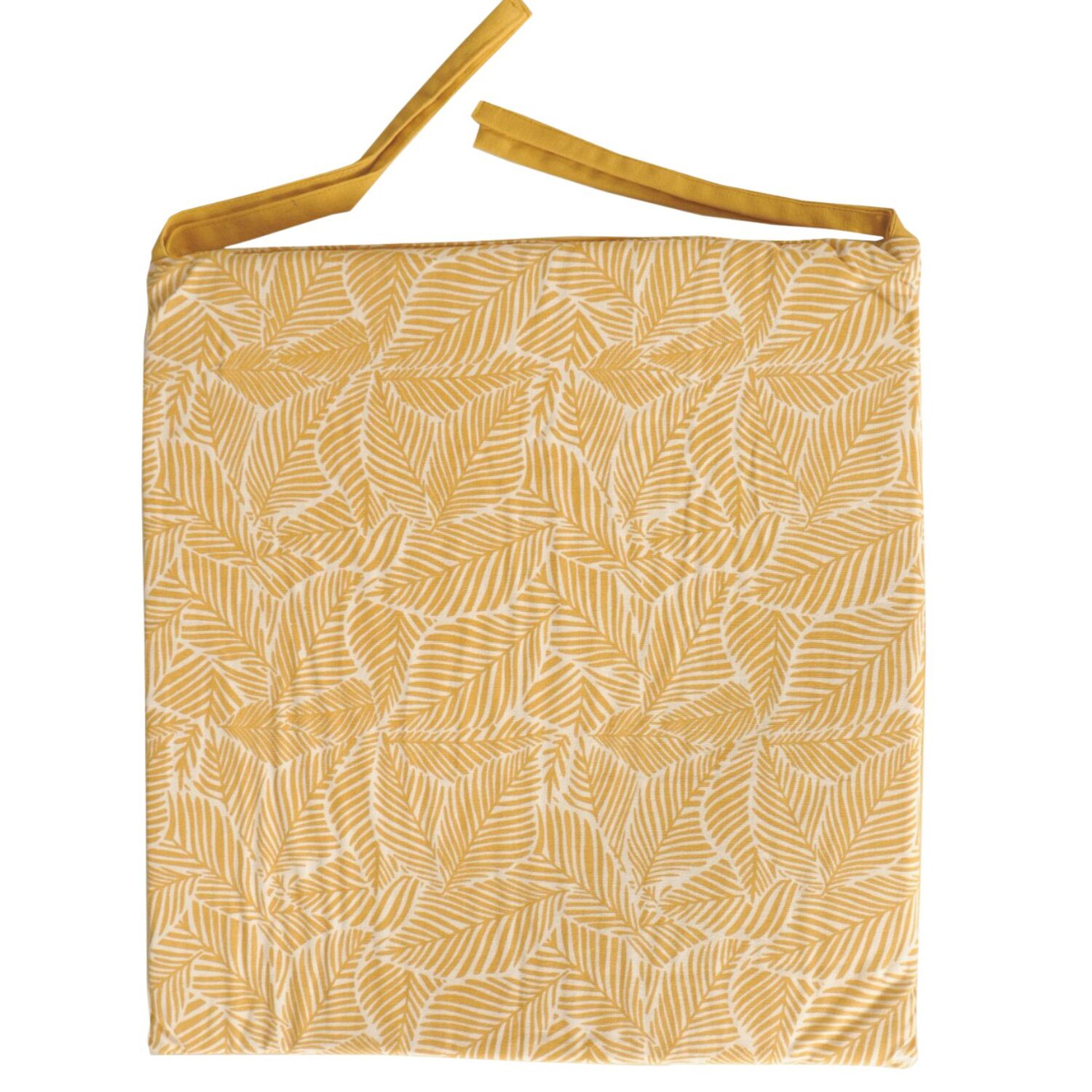 Galette Chaise imprimé Jaune 40x40cm