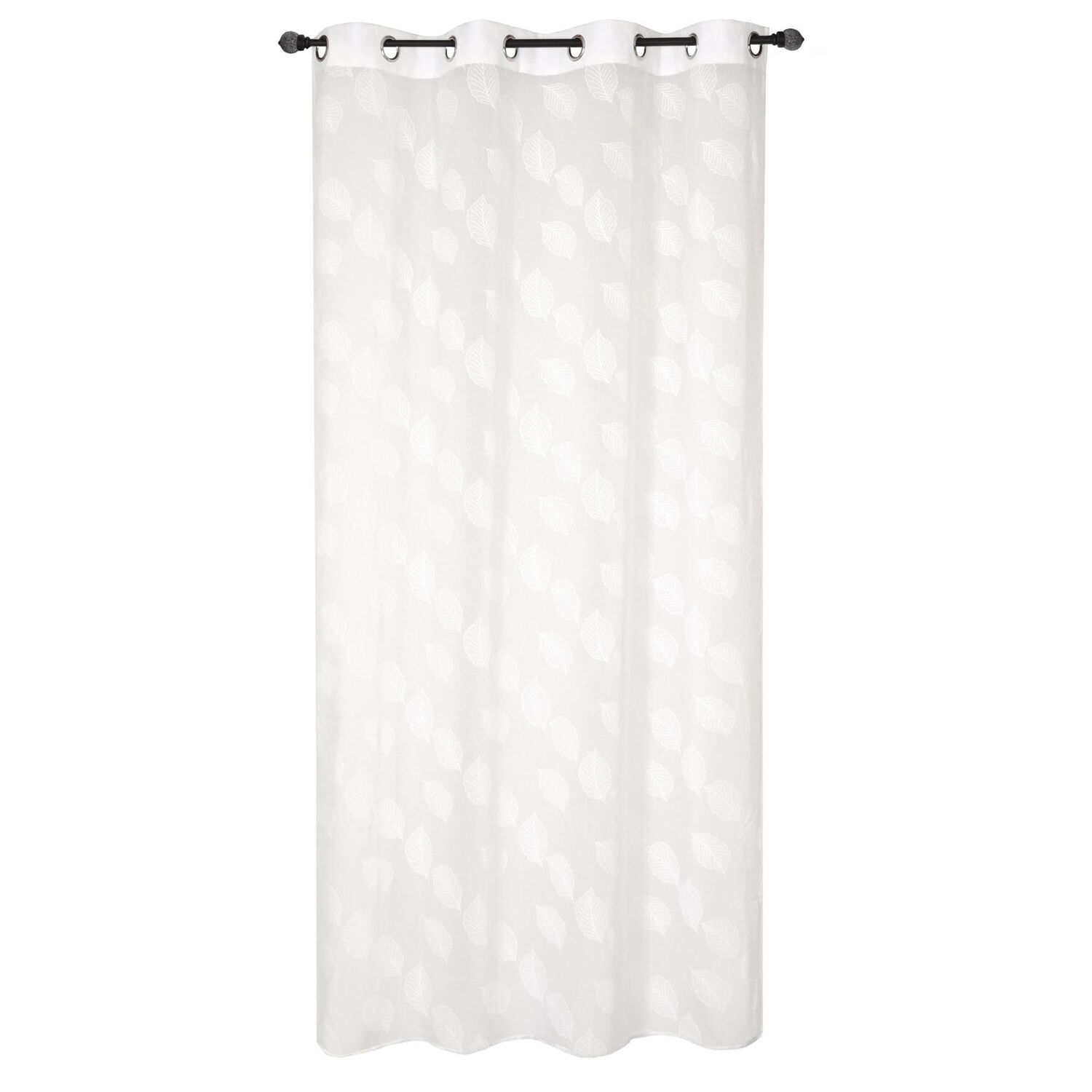 Voilage Impression Gomme Blanc 140x240cm - DYLREV