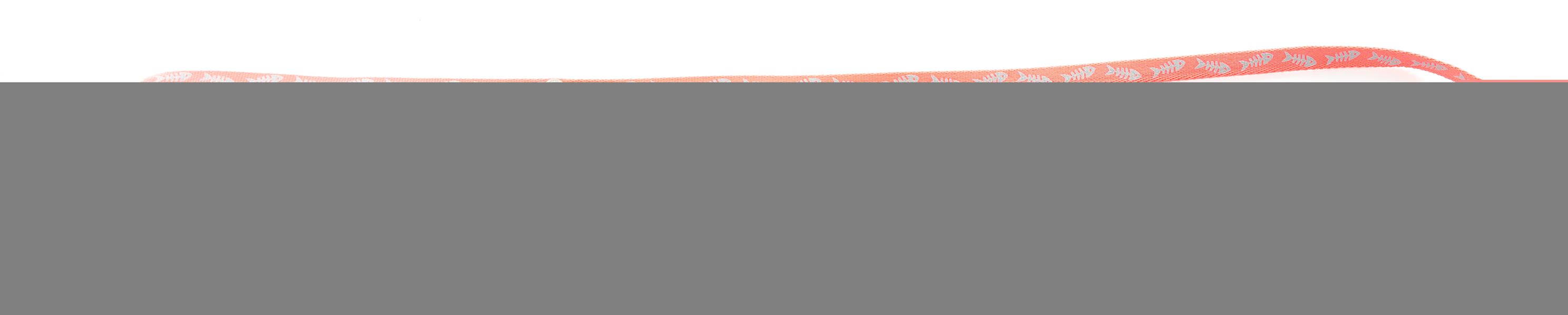 Laisse fluo fish 10/120 rouge