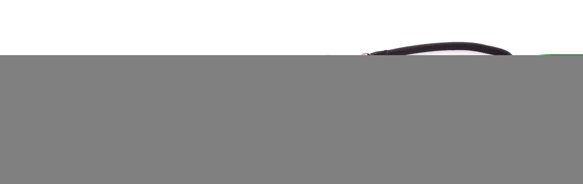 Laisse collier semi étrangleur 180 noir