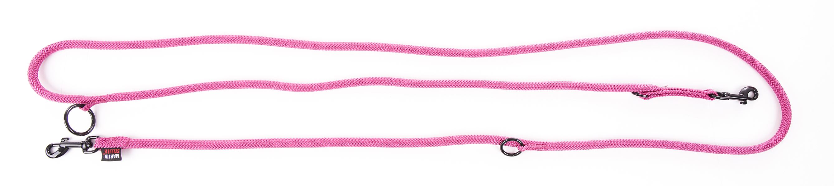 Laisse multi rose rond 9mm 200cm