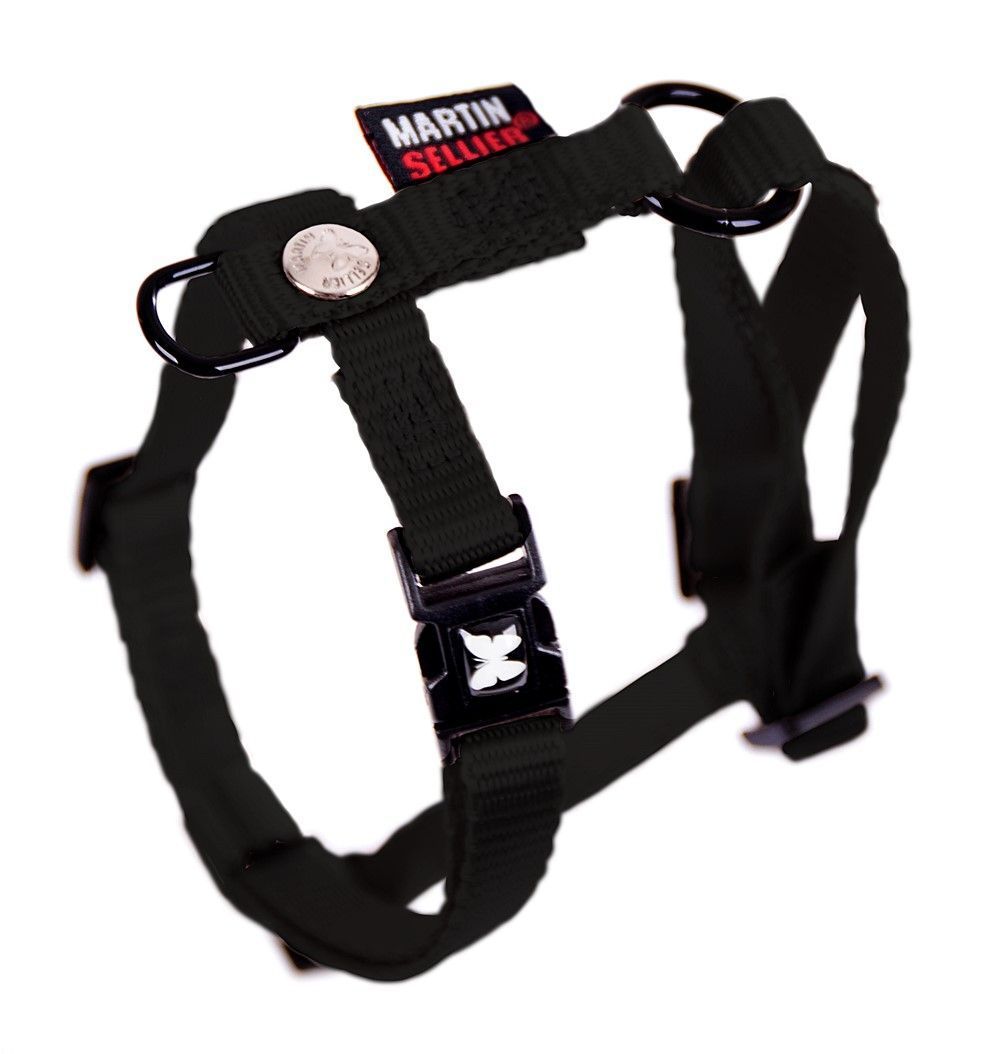 Harnais nylon réglable 10/25-35 noir