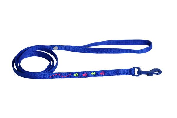 Laisse chat nylon 10/120 bleu