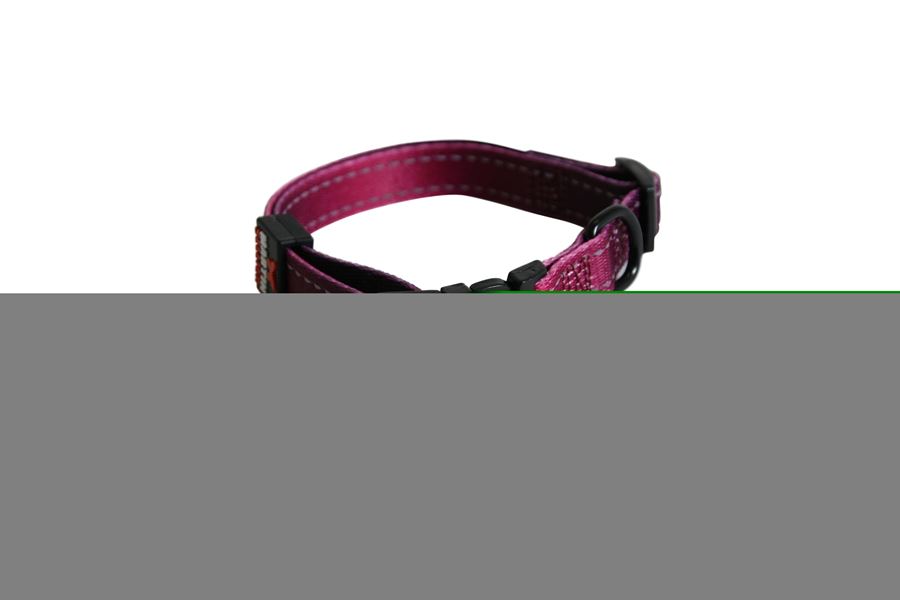 Collier nylon réglable 25/45-65 bordeau