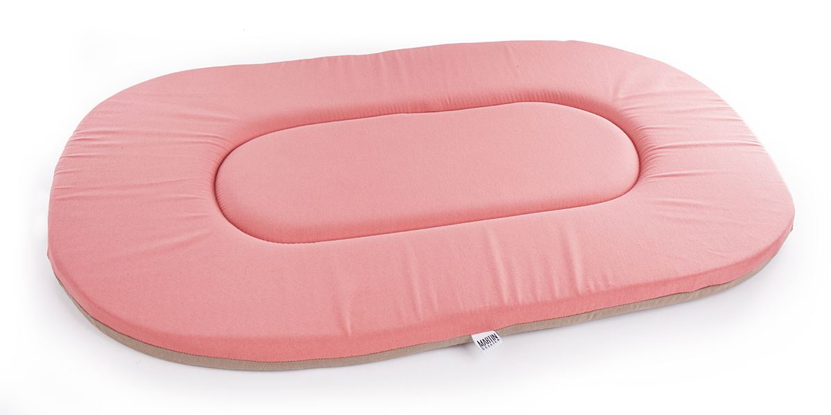 Coussin ovale plat 60cm beige