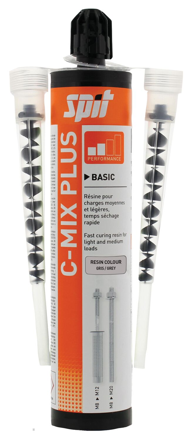 Résine C-MIX gris 300ml + buses - SPIT