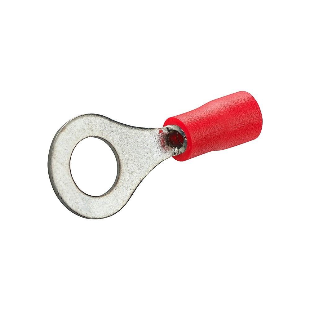 10 cosses rondes Ø6mm pré-isolée de 0,5mm² à 1mm² rouge - DEBFLEX