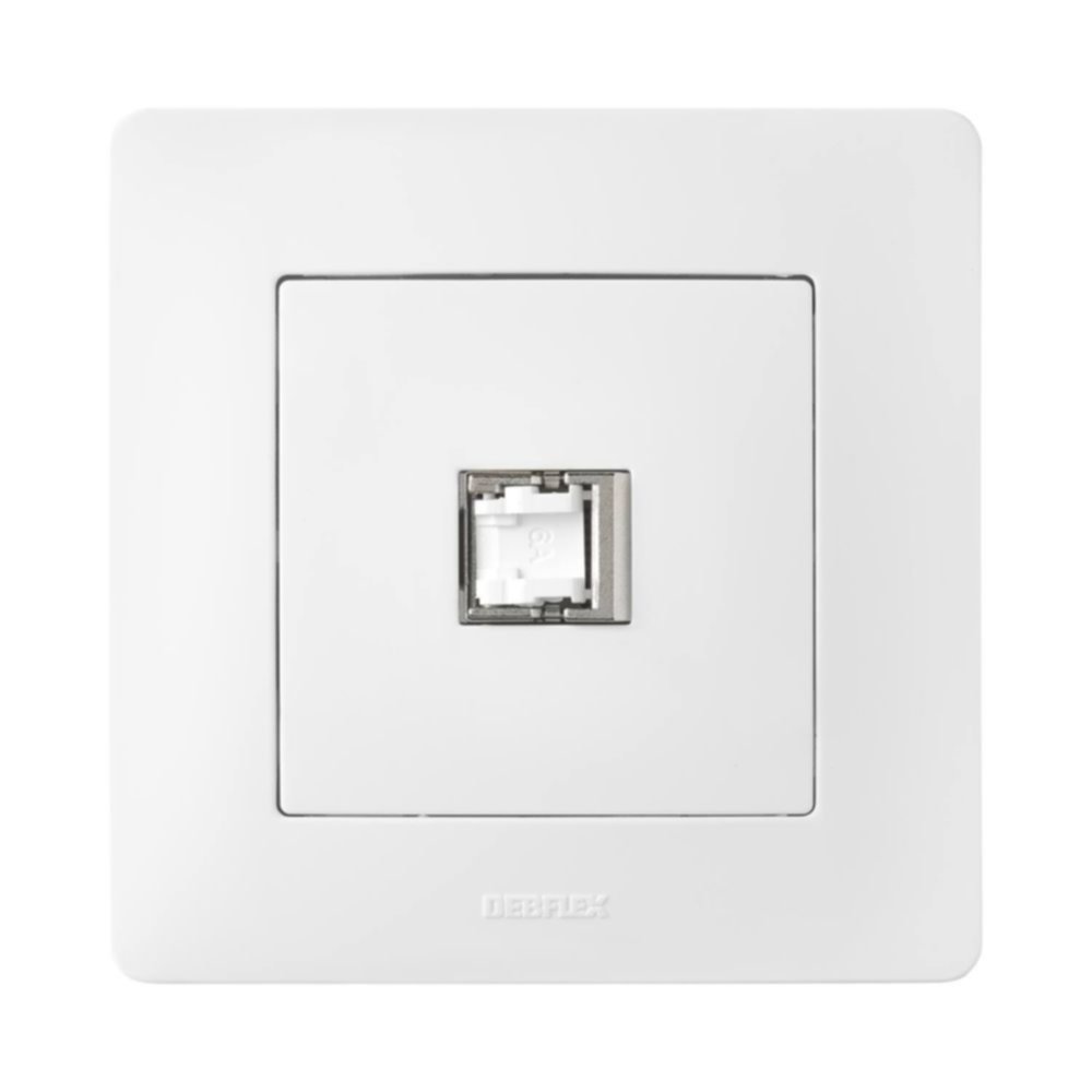 Prise RJ45 Cat.6 Nora blanc - DEBFLEX