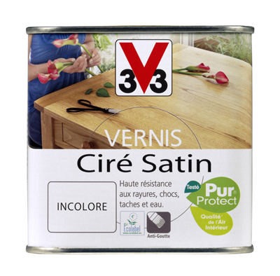 Vernis ciré satin incolore 0,5 L - V33