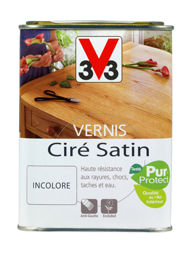 Vernis meubles & boiseries satin incolore 1 L - V33