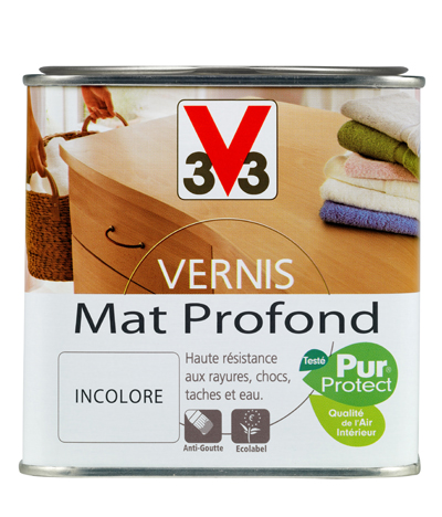 Vernis meubles & boiseries mat incolore 0,5 L - V33