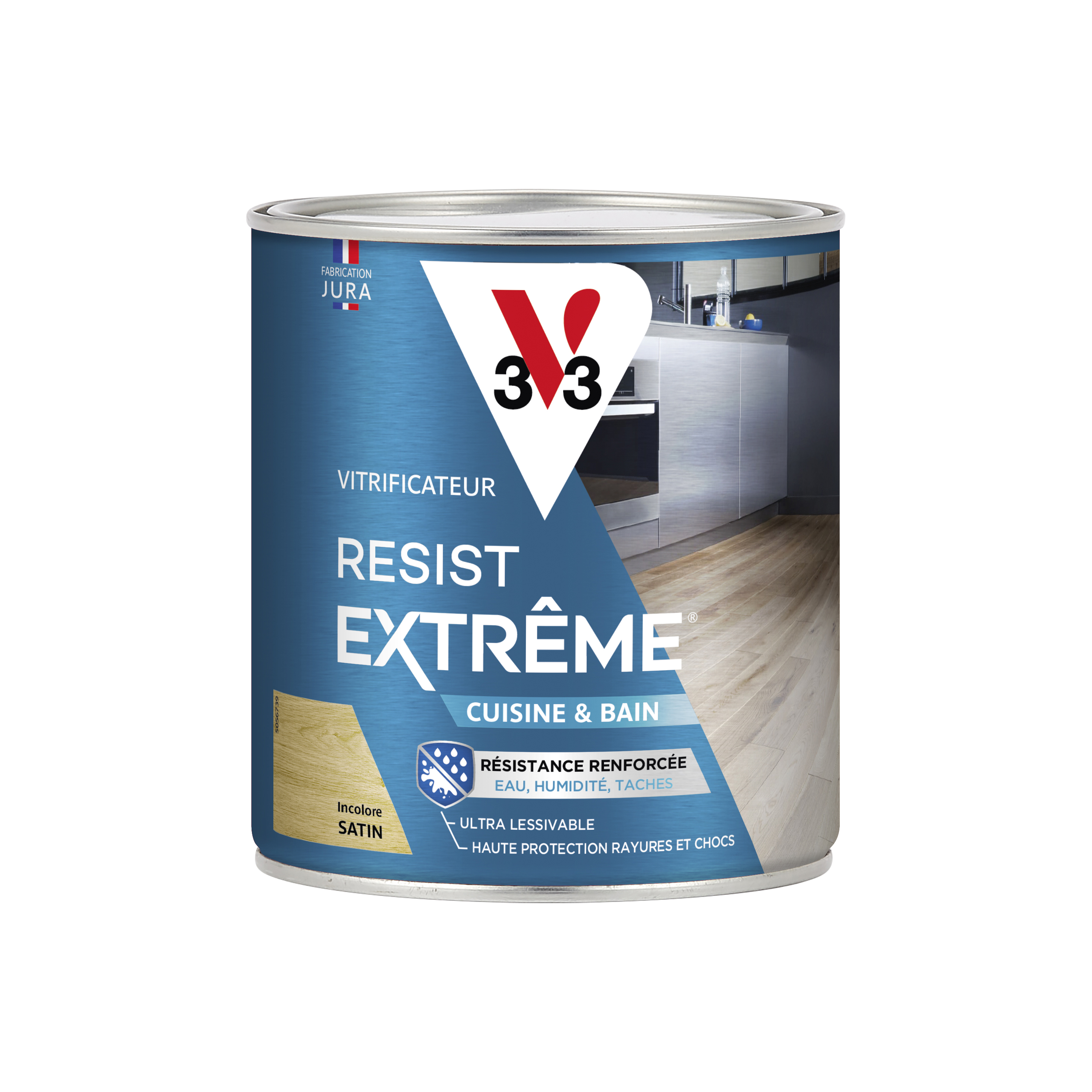 Vitrificateur cuisine & bains satin incolore 0,75 L - V33