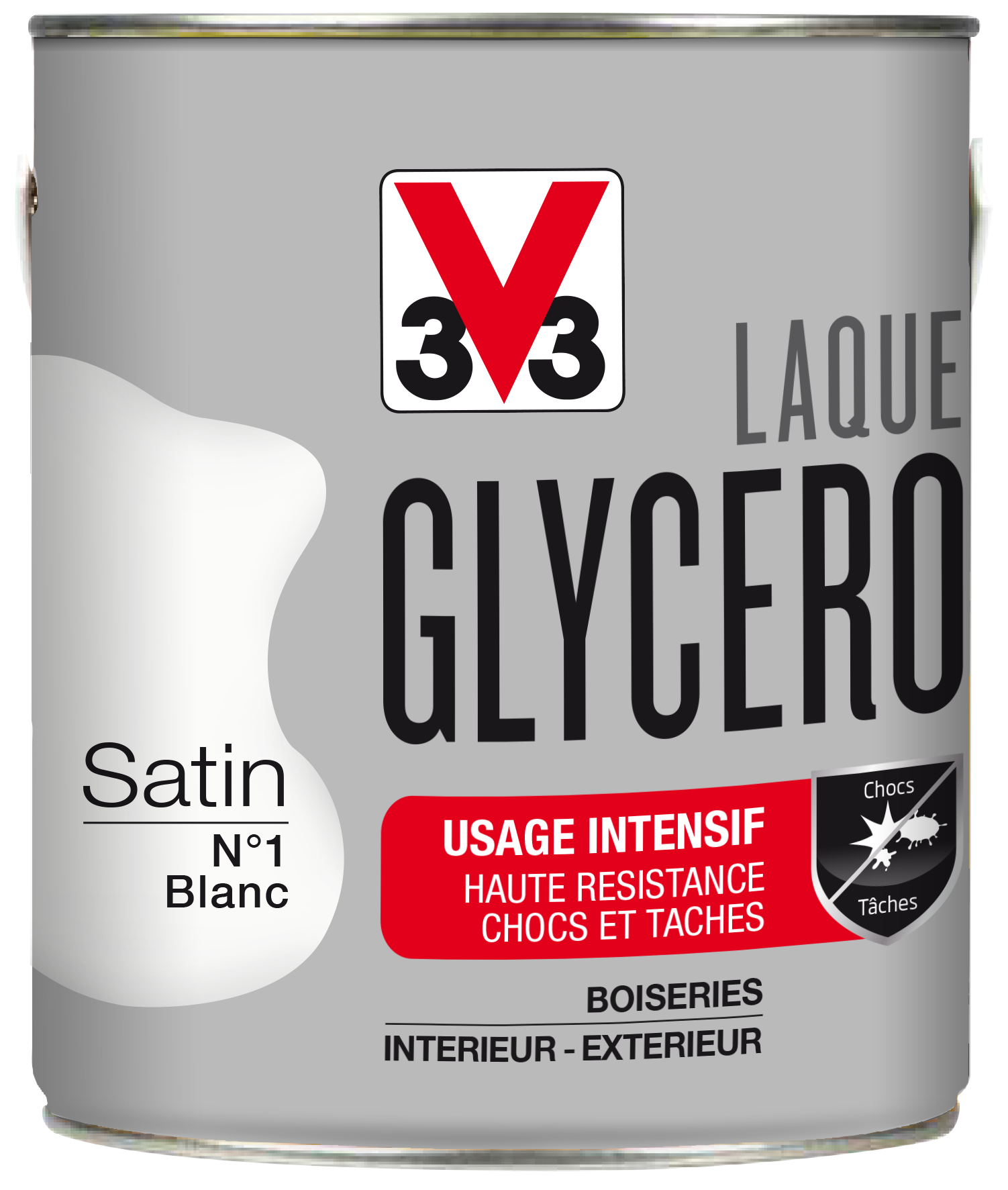Laque glycéro satin 2L blanc - V33