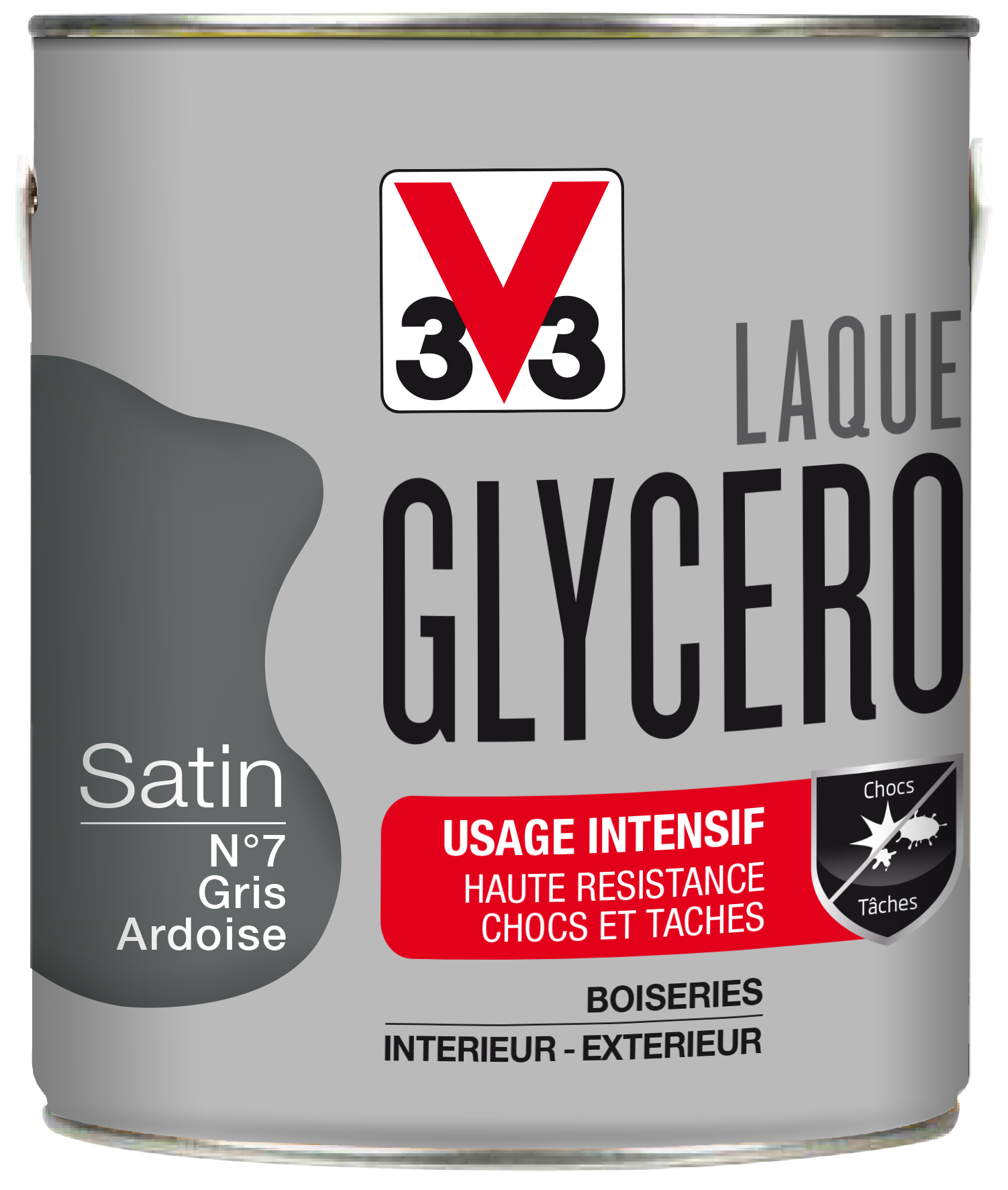 Laque glycero satin 2L gris ardoise - V33