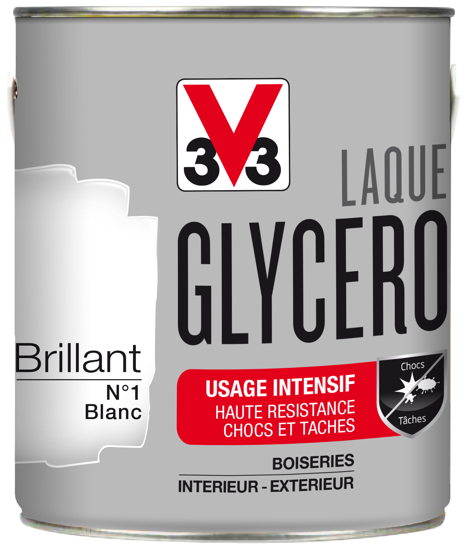 Laque glycéro brillante 2L blanc - V33