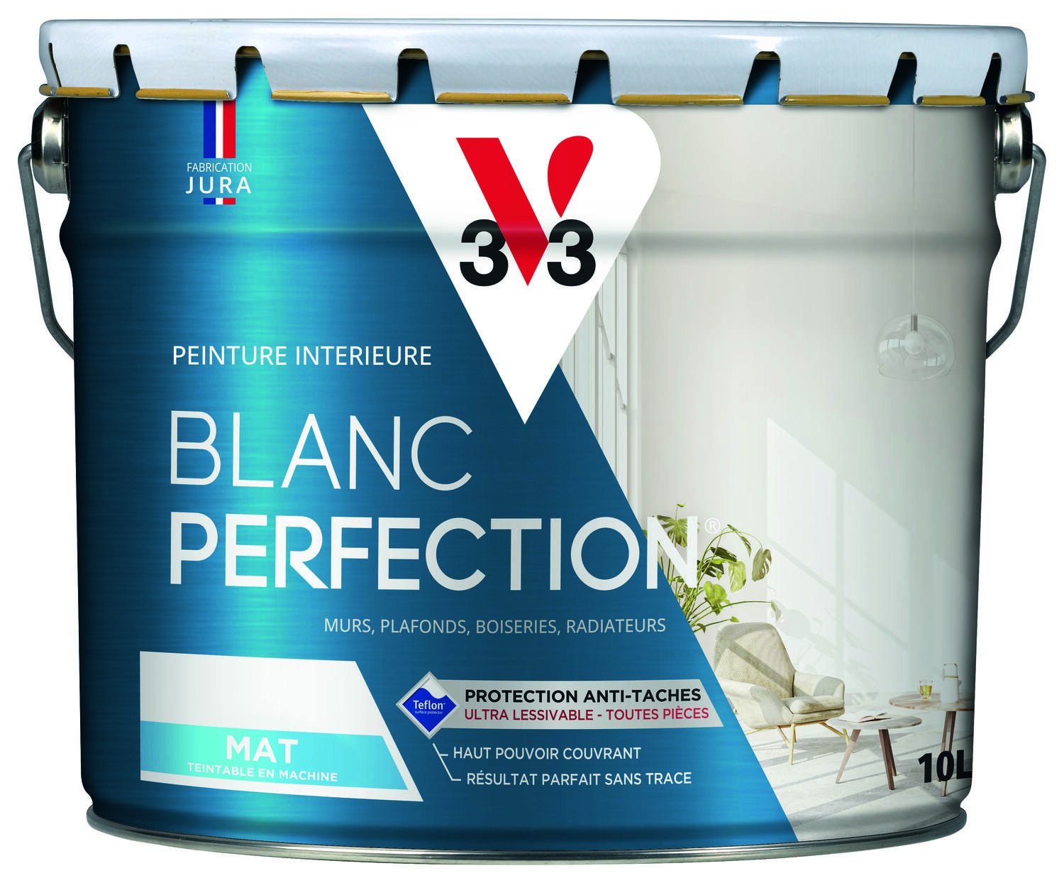 Peinture blanc perfection mat 10L - V33