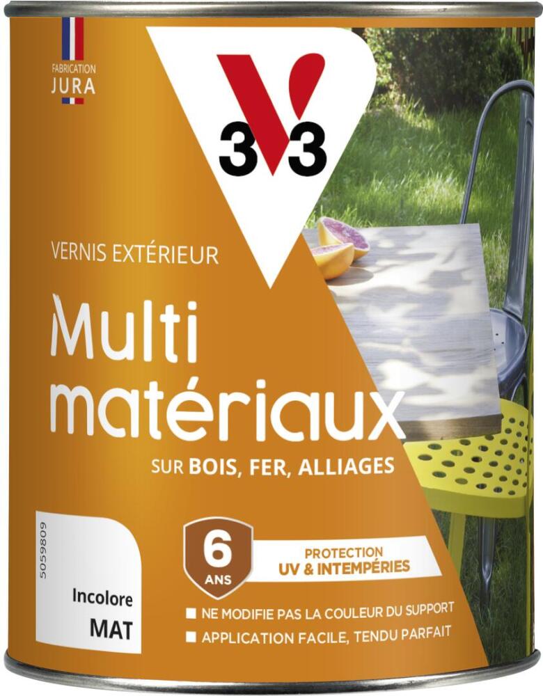 Vernis extérieur multimatériaux incolore 0l25