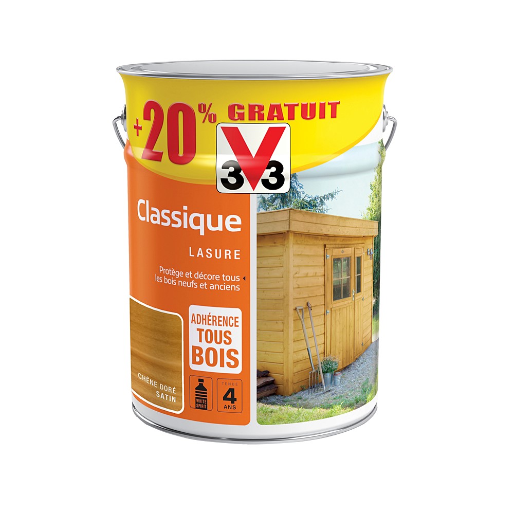 Lasure Classique Chêne Doré 5 L + 20%
