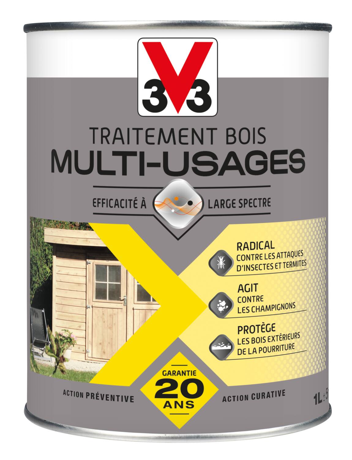 Traitement bois multi usages 1l