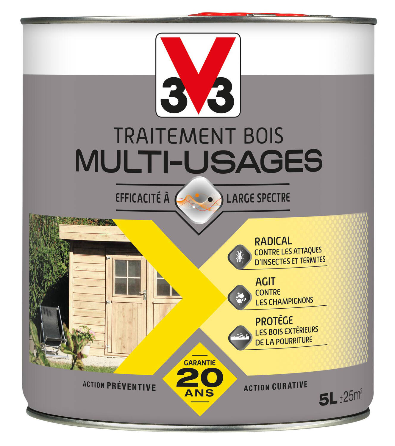 Traitement bois multi usages 5l