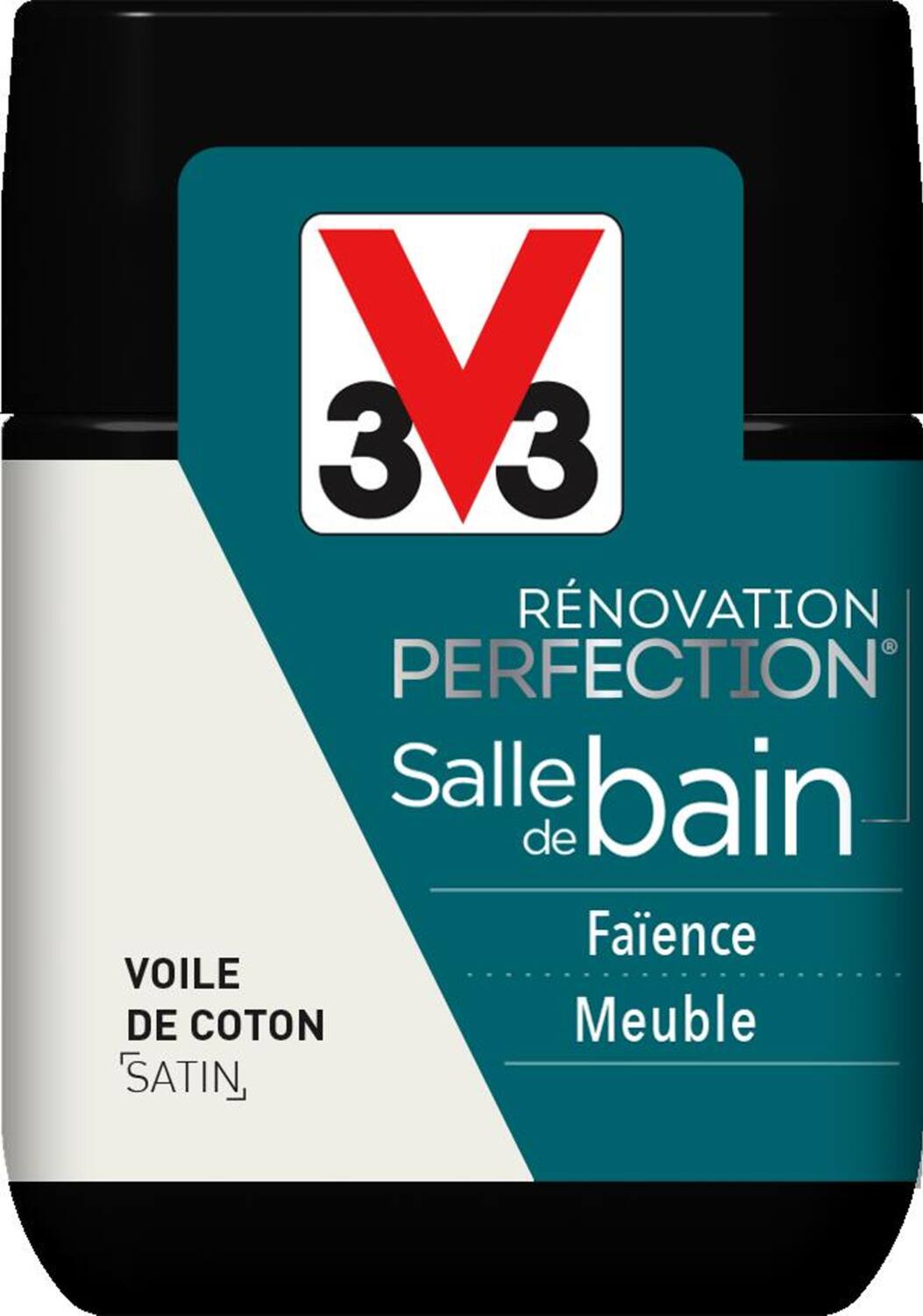 Testeur rénovation salle de bain voile de coton satin 75ml - V33