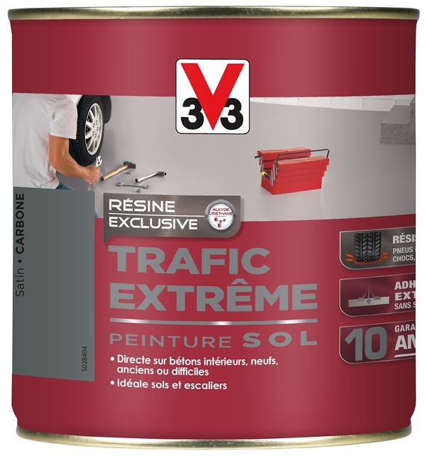 Peinture sol satin carbone 0,5L