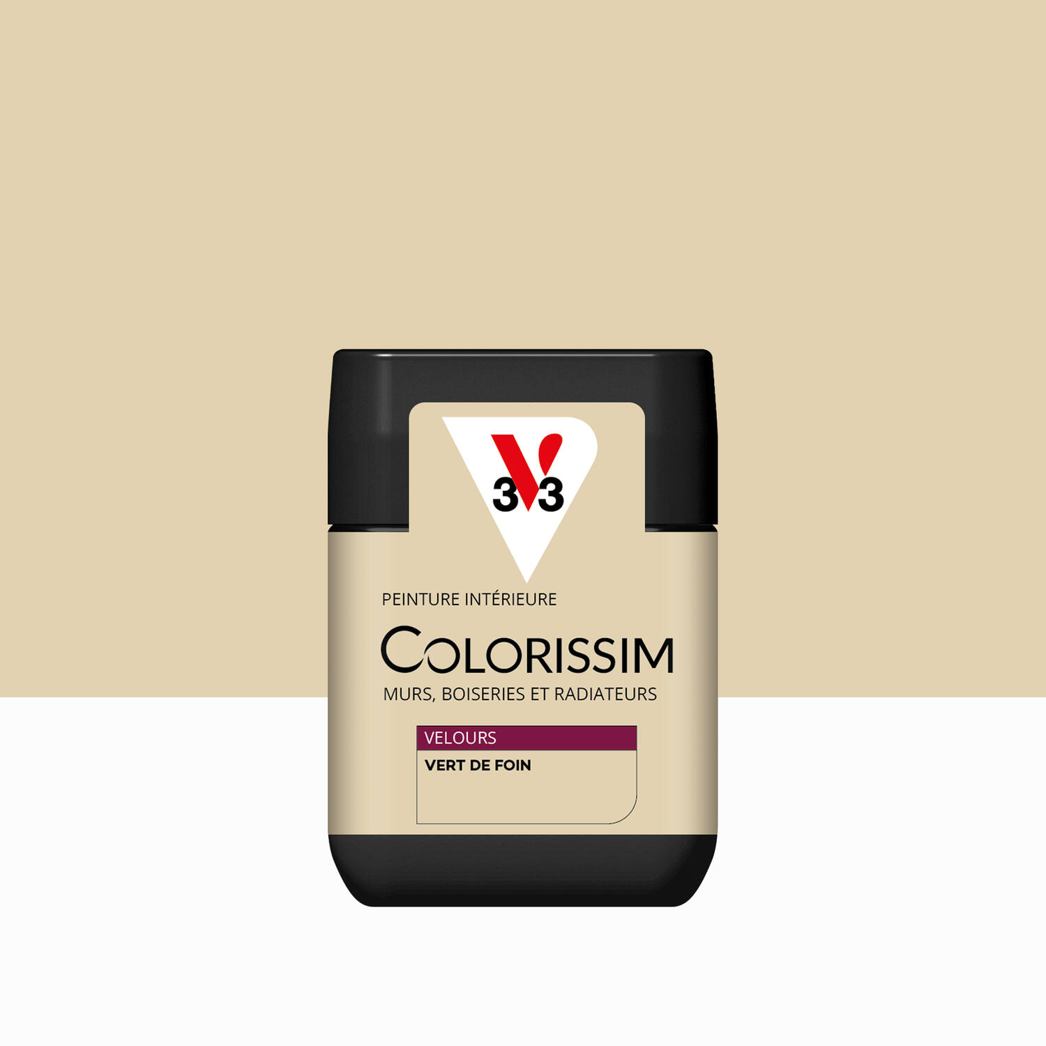 Peinture Intérieure Vert de Foin Velours 75ml Colorissim® - V33