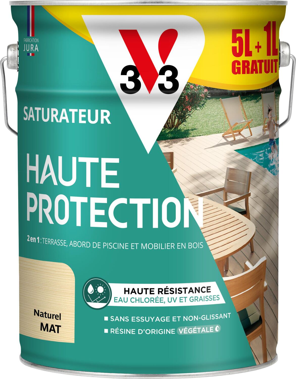 Saturateur Haute Protection naturel Mat 5L + 20% - V33