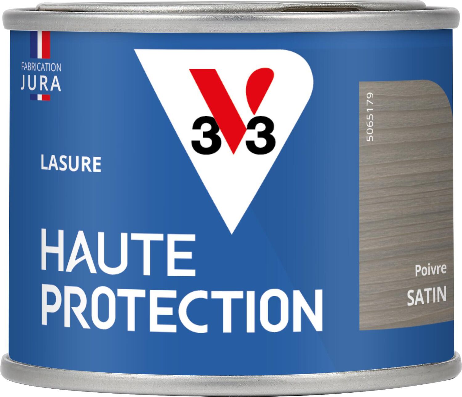 Lasure Haute Protection poivre Satin 125 ml - V33