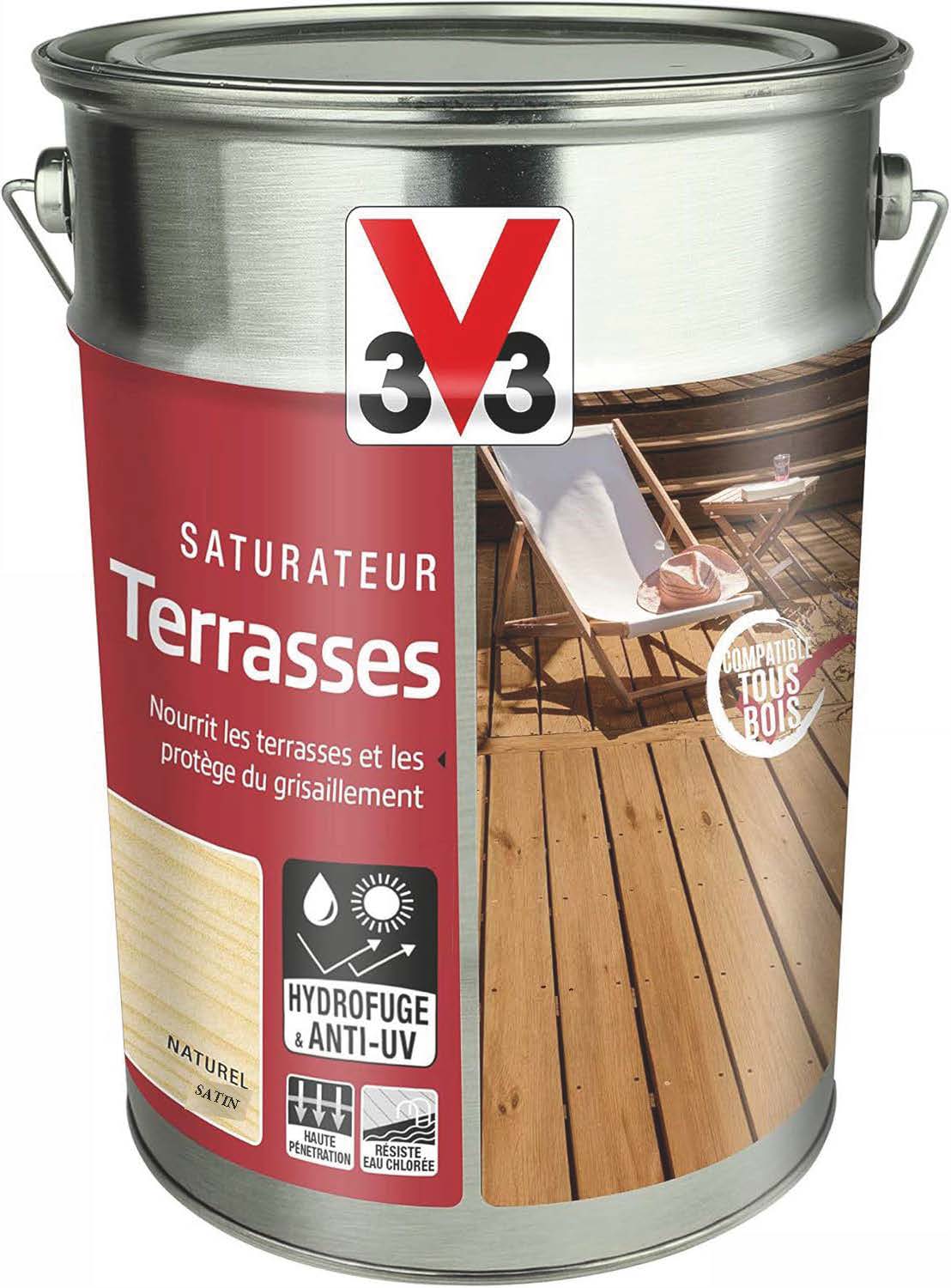 Saturateur terrasse 5 l naturel satin