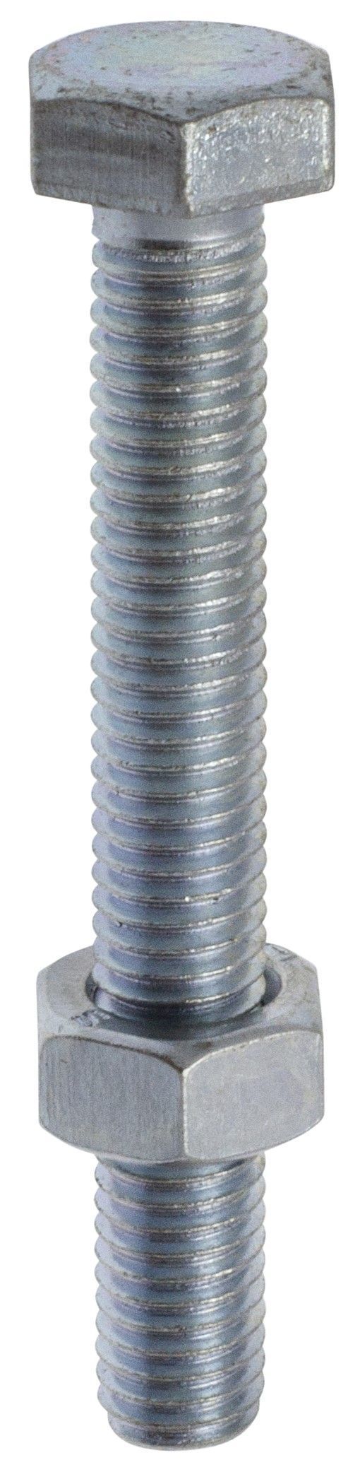 Boulon hexagonal classe 8.8 acier zingué ø6x20 x25