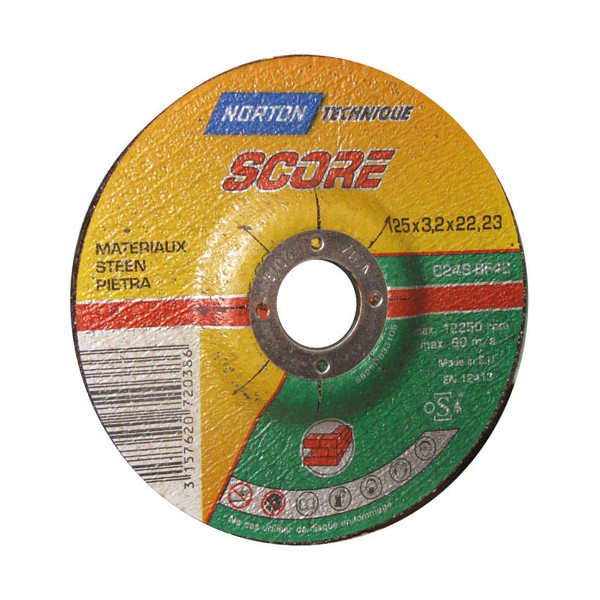Disque à tronçonner - matériaux - 125x3.2x22.2 mm