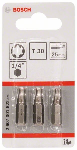 Embouts XH T30 25mm 3 pièces - BOSCH               
