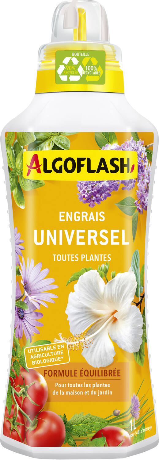 Engrais universel liquide UAB 1L - ALGOFLASH