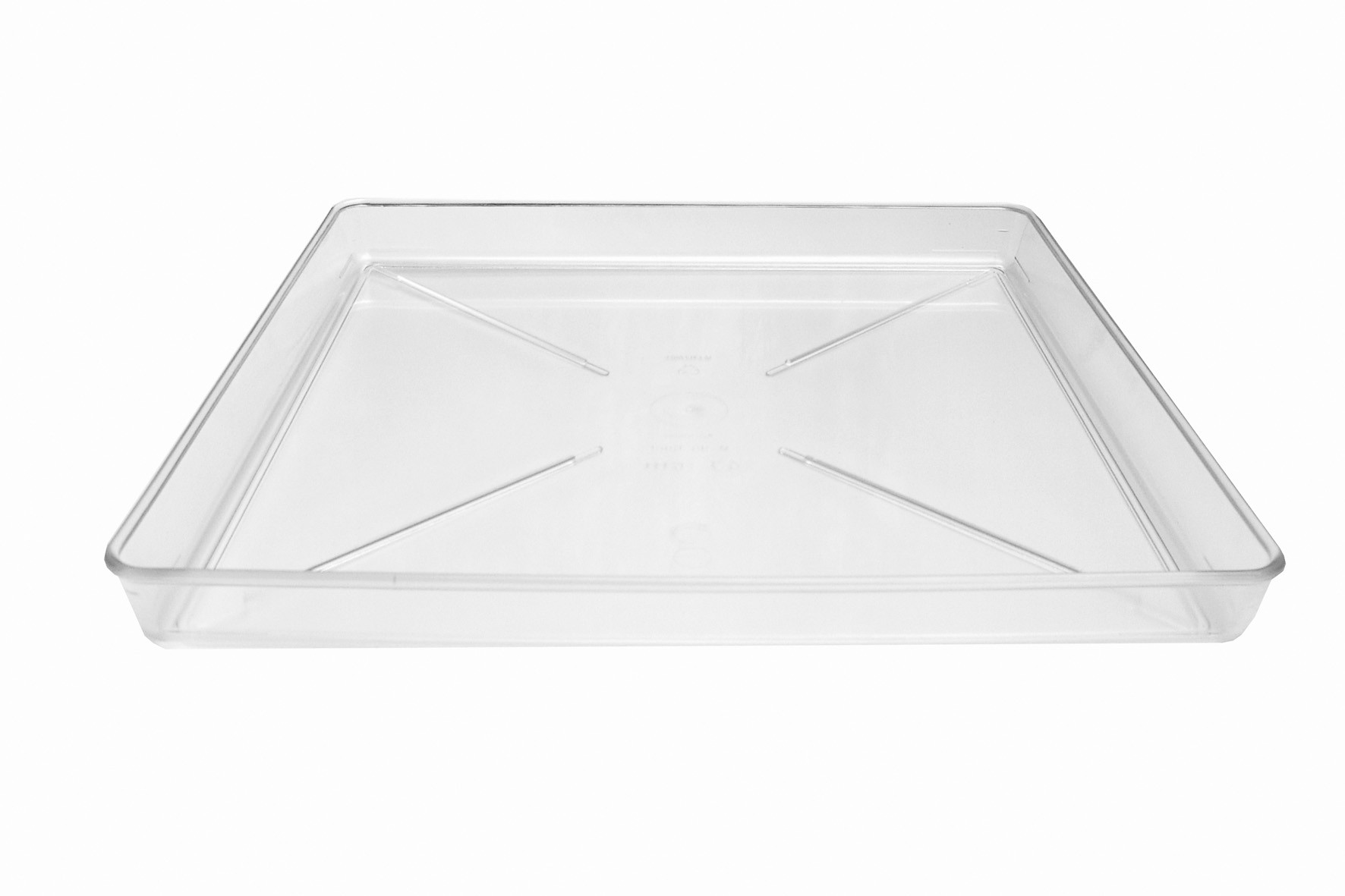 Soucoupe carree 25 transparente